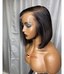 Sally- Straight Bob HD lace 13x6 lace front wig Brazilian virgin human hair Pre plucked hairline