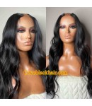 Kisha-U part wig Brazilian virgin human hair 