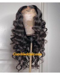 Angela 25-5x5 HD lace closure wig natural wave 10A grade Brazilian virgin human hair pre plucked hairline