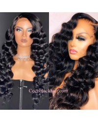Nova 10-Spanish wave Brazilian virgin 13x6 wig glueless lace front Pre plucked hairline