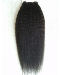 kinky straight remy hair wefts